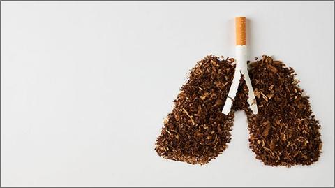 The dangers of smoking to the lungs