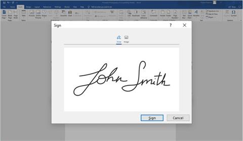 التوقيع الإلكتروني باستخدام Microsoft Word